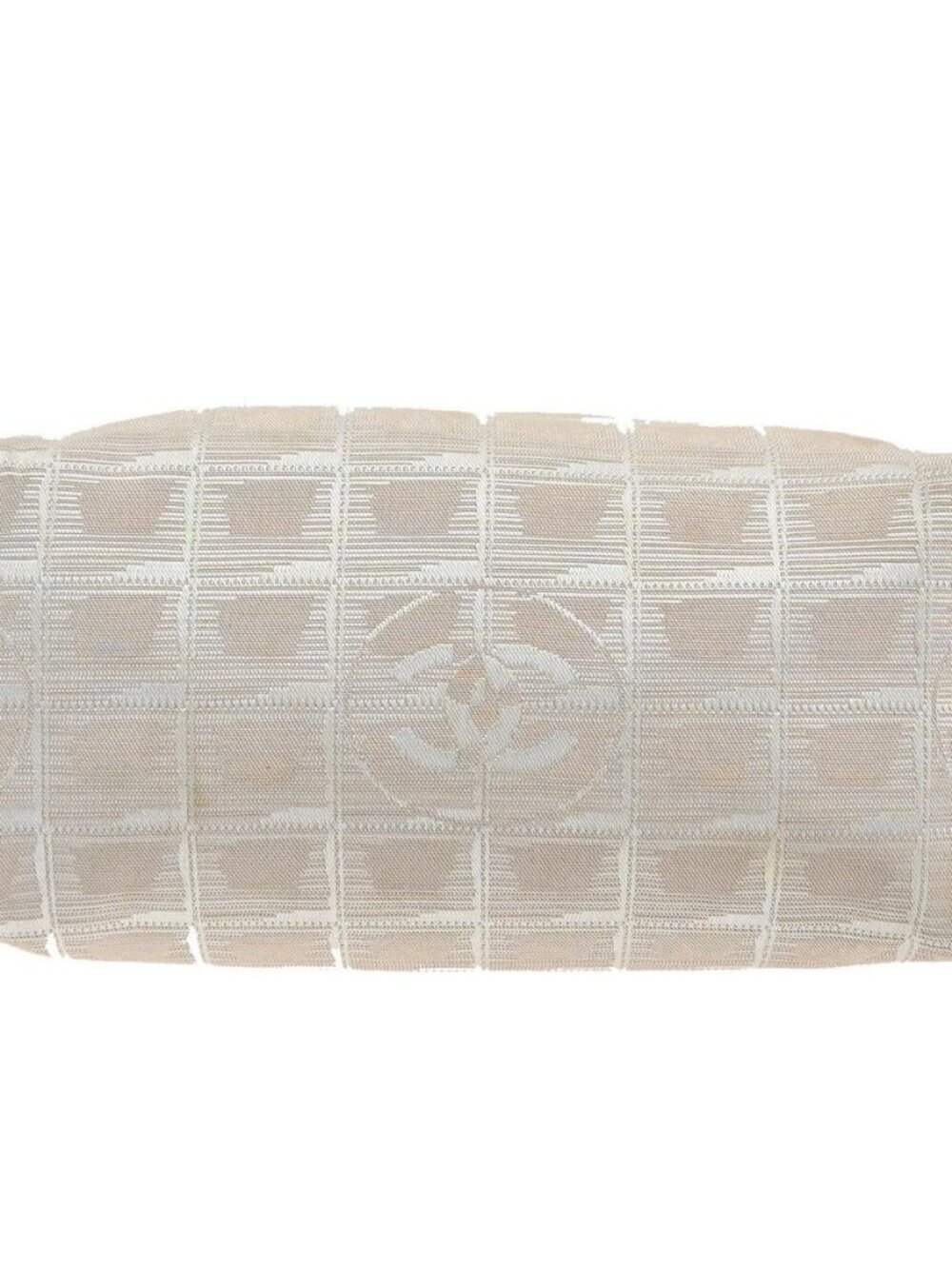 CHANEL CC New Travel Line Shoulder Bag Jacquard Canvas Leather BE SHW 62MA443 - Picture 6 of 16